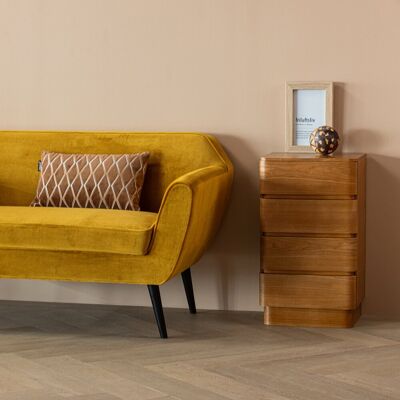 WOOOD fejo ladekast/nachtkastje - mdf - bruin - 70x40x34 WOOOD fejo ladekast/nachtkastje - mdf - bruin - 70x40x34
