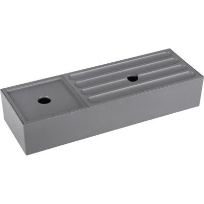Differnz lade organizer met deksel – schuiflade opberger – opbergbakjes – kunststof sorteerbakjes – 32 x 11 x 6 cm – grijs Differnz lade organizer met deksel – schuiflade opberger – opbergbakjes – kunststof sorteerbakjes – 32 x 11 x 6 cm – grijs