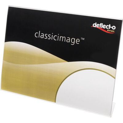 Deflecto 47505 classic image® tafelstatief voor papierformaat: din a5 staand transparant 12 stuks/pak 12 stuk(s) Deflecto 47505 classic image® tafelstatief voor papierformaat: din a5 staand transparant 12 stuks/pak 12 stuk(s)
