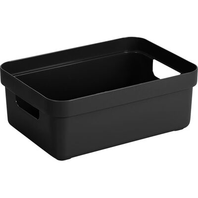 Sunware - sigma home opbergbox 9l zwart - 35 x 24,6 x 12,2 cm Sunware - sigma home opbergbox 9l zwart - 35 x 24,6 x 12,2 cm