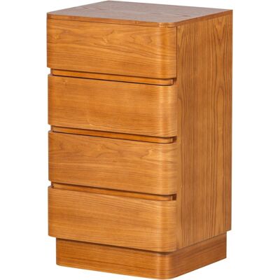 WOOOD fejo ladekast/nachtkastje - mdf - bruin - 70x40x34 WOOOD fejo ladekast/nachtkastje - mdf - bruin - 70x40x34