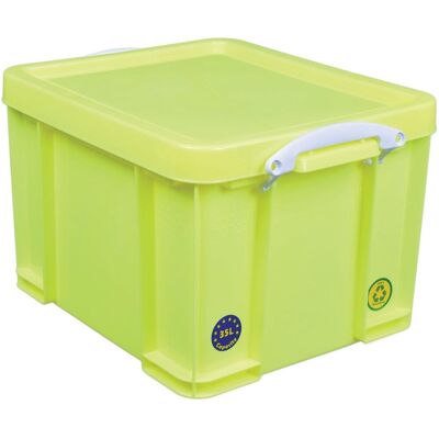 Really Useful Box opbergdoos 35l, neon geel Really Useful Box opbergdoos 35l, neon geel