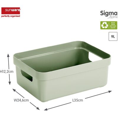 Sunware sigma home opbergbox 9l - 35x24,6x12,2 cm - groen - bpa-vrij plastic, stapelbaar (deksel apart verkrijgbaar) - stijlvolle opbergmand voor kinderkamer & woonkamer Sunware sigma home opbergbox 9l - 35x24,6x12,2 cm - groen - bpa-vrij plastic, stapelbaar (deksel apart verkrijgbaar) - stijlvolle opbergmand voor kinderkamer & woonkamer