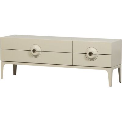 WOOOD merge tv meubel - eucalyptus hout - dust/beige - 57x160x44 WOOOD merge tv meubel - eucalyptus hout - dust/beige - 57x160x44