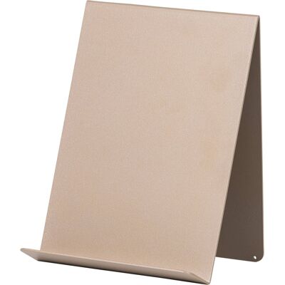 WOOOD brook boekenstandaard staand - metaal - zand/beige - 24x19x14 cm WOOOD brook boekenstandaard staand - metaal - zand/beige - 24x19x14 cm