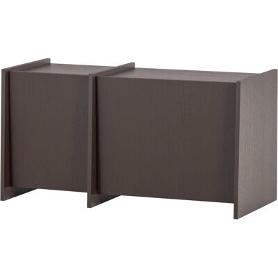 WOOOD brock tv meubel 102 cm - essen fineer - middenbruin - 53x102x44 WOOOD brock tv meubel 102 cm - essen fineer - middenbruin - 53x102x44