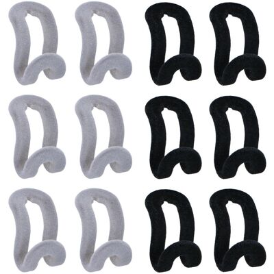 Alpina kledinghanger verbinders fluweel - ruimtebesparende kledinghanger haken - kast organizer - assorti Alpina kledinghanger verbinders fluweel - ruimtebesparende kledinghanger haken - kast organizer - assorti