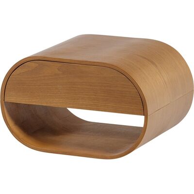 WOOOD momo nachtkastje hangend - hout - bruin - 24x36x28 WOOOD momo nachtkastje hangend - hout - bruin - 24x36x28