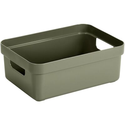 Sunware sigma home opbergbox 9l - 35x24,6x12,2 cm - donkergroen - bpa-vrij plastic, stapelbaar (deksel apart verkrijgbaar) - stijlvolle opbergmand voor kinderkamer & woonkamer Sunware sigma home opbergbox 9l - 35x24,6x12,2 cm - donkergroen - bpa-vrij plastic, stapelbaar (deksel apart verkrijgbaar) - stijlvolle opbergmand voor kinderkamer & woonkamer