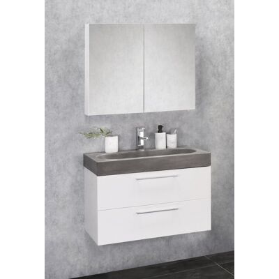 Differnz somero spiegelkast fsc 60 cm hoogglans wit Differnz somero spiegelkast fsc 60 cm hoogglans wit