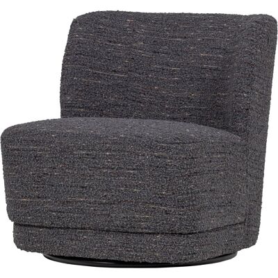 WOOOD atty draaifauteuil - grove melange - grijs - 75x74x65 WOOOD atty draaifauteuil - grove melange - grijs - 75x74x65