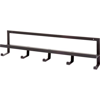 WOOOD quinn kapstok 5 haken - metaal - zwart - 13x50x6,5 WOOOD quinn kapstok 5 haken - metaal - zwart - 13x50x6,5