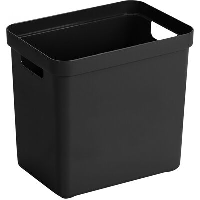 Sunware sigma home opbergbox 25l - 35x24,6x36,3 cm - zwart - bpa-vrij plastic, stapelbaar (deksel apart verkrijgbaar) - stijlvolle opbergmand voor kinderkamer & woonkamer Sunware sigma home opbergbox 25l - 35x24,6x36,3 cm - zwart - bpa-vrij plastic, stapelbaar (deksel apart verkrijgbaar) - stijlvolle opbergmand voor kinderkamer & woonkamer