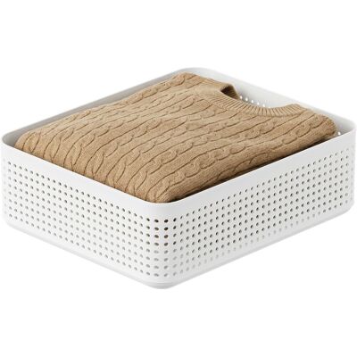 Rotho wop kledingkast organizer - mand xl - wit Rotho wop kledingkast organizer - mand xl - wit