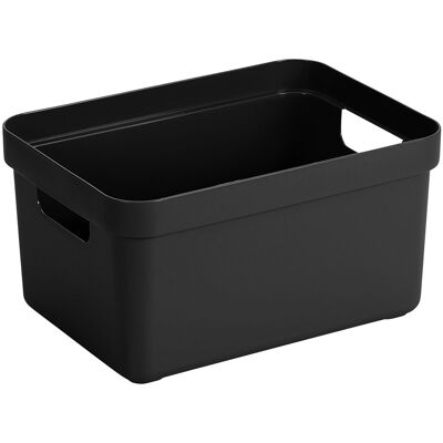 Sunware sigma home opbergbox 13l - 35.2x24.6x18.3 cm - zwart Sunware sigma home opbergbox 13l - 35.2x24.6x18.3 cm - zwart