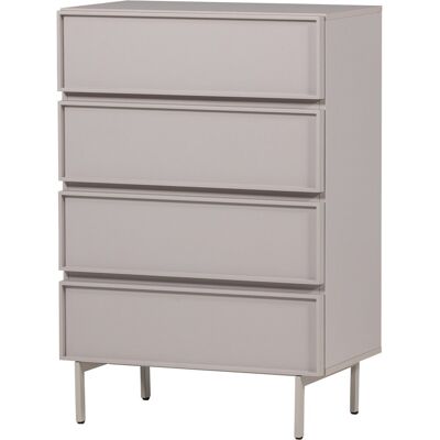 WOOOD tours ladekast 4 lades - melamine/ mdf - zand - 102x70x42 WOOOD tours ladekast 4 lades - melamine/ mdf - zand - 102x70x42