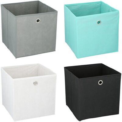 Alpina opbergbox 30 x 30 x 30 cm - opvouwbare opberdoos - organizer voor kast en kleding - assorti kleuren Alpina opbergbox 30 x 30 x 30 cm - opvouwbare opberdoos - organizer voor kast en kleding - assorti kleuren