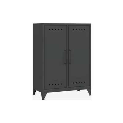 BISLEY Sideboard Fern Middle - Antracietgrijs, 80x40x110cm BISLEY Sideboard Fern Middle - Antracietgrijs, 80x40x110cm