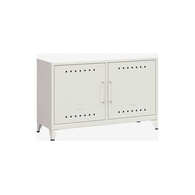 BISLEY Sideboard Fern Cabby - Staal, Wit, 114x40x72,5cm - Dressoir BISLEY Sideboard Fern Cabby - Staal, Wit, 114x40x72,5cm - Dressoir