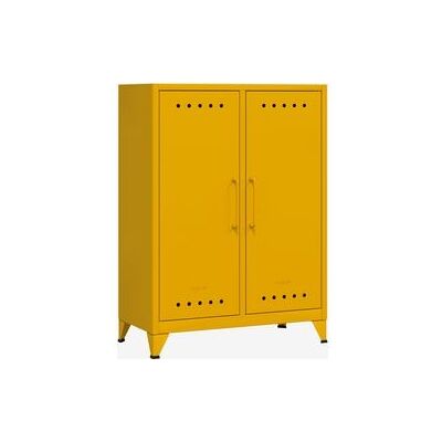 BISLEY Compact Geel Stalen Dressoir - Kantoormeubel BISLEY Compact Geel Stalen Dressoir - Kantoormeubel