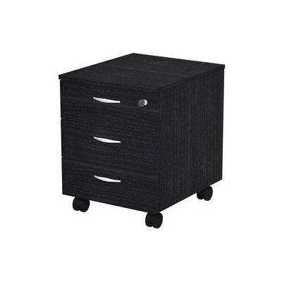 Ladeblok Viking Basic Zwart 3 Lades Afsluitbaar Melamine Essen Ladeblok Viking Basic Zwart 3 Lades Afsluitbaar Melamine Essen