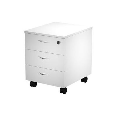 Ladeblok Viking Basic Wit 3 Lades Afsluitbaar Melamine Ladeblok Viking Basic Wit 3 Lades Afsluitbaar Melamine
