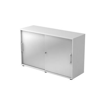 hjh OFFICE PRO BETA 1752S - Wit/Zilveren schuifkast hjh OFFICE PRO BETA 1752S - Wit/Zilveren schuifkast