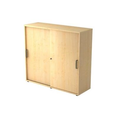 HAMMERBACHER Schuifdeurkast - ahorn - 2 planken - 120x40x110cm HAMMERBACHER Schuifdeurkast - ahorn - 2 planken - 120x40x110cm
