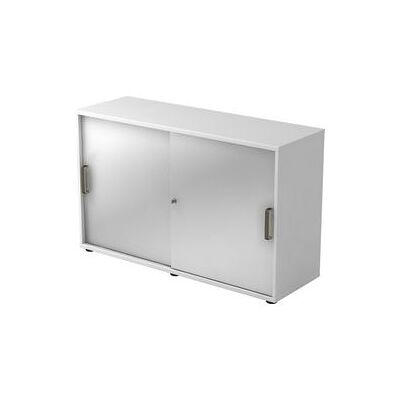 HAMMERBACHER Kast - Wit/Zilver - 120x40x75cm HAMMERBACHER Kast - Wit/Zilver - 120x40x75cm