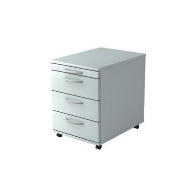 hjh OFFICE PRO BARI 1606 BO - Mobiele opbergkast met 3 lades - Grijs hout hjh OFFICE PRO BARI 1606 BO - Mobiele opbergkast met 3 lades - Grijs hout