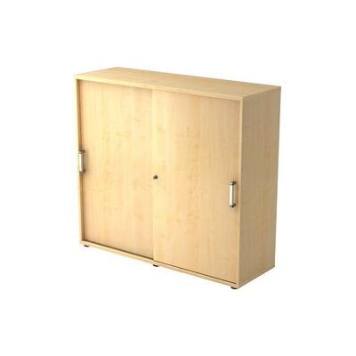 hjh OFFICE PRO BETA 1753S - Eiken schuifdeurkast met chrome handgreep hjh OFFICE PRO BETA 1753S - Eiken schuifdeurkast met chrome handgreep