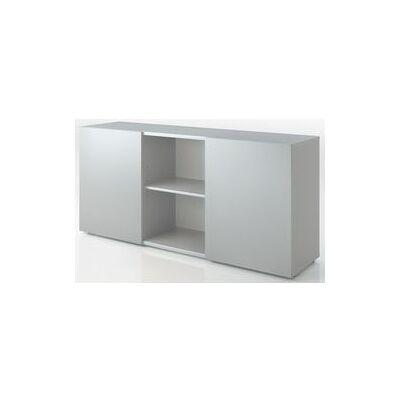 HAMMERBACHER Lichtgrijs Zilver Dressoir - Opbergmeubel HAMMERBACHER Lichtgrijs Zilver Dressoir - Opbergmeubel