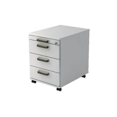 hjh OFFICE PRO SIGNA AC30 - Wit kantoor ladekast met 3 kunststof handvatten - Rollcontainer hjh OFFICE PRO SIGNA AC30 - Wit kantoor ladekast met 3 kunststof handvatten - Rollcontainer
