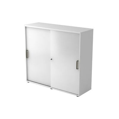 Hammerbacher Wit Schuifdeurkast - 2 Planken - 120x40x110cm Hammerbacher Wit Schuifdeurkast - 2 Planken - 120x40x110cm