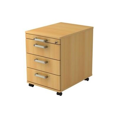 hjh OFFICE PRO SIGNA AC30 - Houten mobiel archiefkastje met 3 lades hjh OFFICE PRO SIGNA AC30 - Houten mobiel archiefkastje met 3 lades