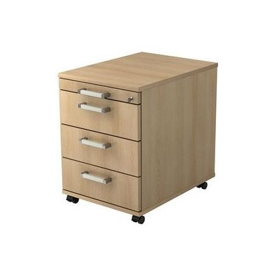 hjh OFFICE PRO SIGNA AC30 - Eiken rolcontainer met 3 laden - Kantoormeubilair hjh OFFICE PRO SIGNA AC30 - Eiken rolcontainer met 3 laden - Kantoormeubilair