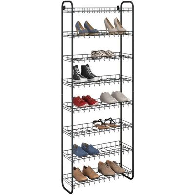 Metaltex - ShoeRack - 64x23x165 cm - Zwart - Schoenenrek Metaltex - ShoeRack - 64x23x165 cm - Zwart - Schoenenrek