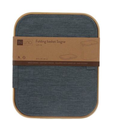 Overige Merken Insideout vouwmand sogne 40.5x33x42 cm blauw Overige Merken Insideout vouwmand sogne 40.5x33x42 cm blauw