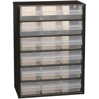 Raaco ladekast diy staal met 18 laden - 132022 Raaco ladekast diy staal met 18 laden - 132022