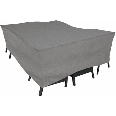 Eurotrail waterdichte hoes voor tuintafel met stoelen, zitgroep hoes, cantonic 225x175x100cm, grijs Eurotrail waterdichte hoes voor tuintafel met stoelen, zitgroep hoes, cantonic 225x175x100cm, grijs