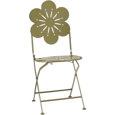 Mica Decorations fleuri bistrostoel - h93 x ø41 cm - ijzer - groen Mica Decorations fleuri bistrostoel - h93 x ø41 cm - ijzer - groen