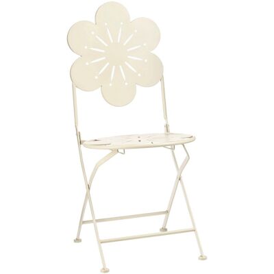 Mica Decorations fleuri bistrostoel - h93 x ø41 cm - ijzer - beige Mica Decorations fleuri bistrostoel - h93 x ø41 cm - ijzer - beige
