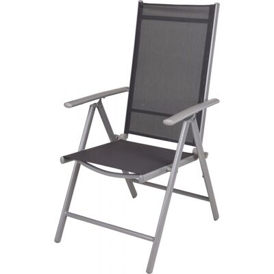 Pro Garden Progarden vouwstoel 55 x 85 cm staal/polyester zilver/donkergrijs Pro Garden Progarden vouwstoel 55 x 85 cm staal/polyester zilver/donkergrijs