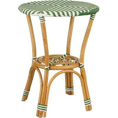 Mica Decorations mandox bistrotafel voor buiten - h66 x ø50 cm - donkergroen, wit Mica Decorations mandox bistrotafel voor buiten - h66 x ø50 cm - donkergroen, wit