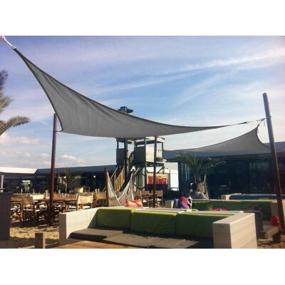 Eurotrail schaduwdoek sun shade driehoek - 3,6*3,6 meter - charcoal Eurotrail schaduwdoek sun shade driehoek - 3,6*3,6 meter - charcoal