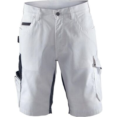 Blåkläder Blaklader 1094 schildersshort met stretch white/dark grey c54 Blåkläder Blaklader 1094 schildersshort met stretch white/dark grey c54