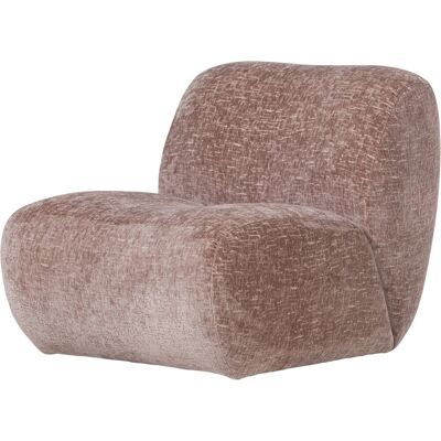 WOOOD nomu fauteuil craquelé - velvet - lichtroze - 74x76x92 WOOOD nomu fauteuil craquelé - velvet - lichtroze - 74x76x92
