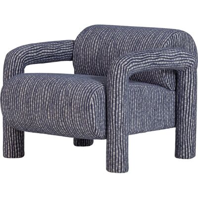 WOOOD lenny fauteuil - dessin - grijsblauw - 65x76x82 WOOOD lenny fauteuil - dessin - grijsblauw - 65x76x82