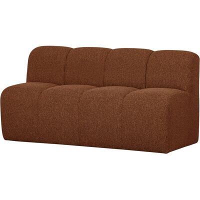 WOOOD mojo eetbankje met rugleuning 164 cm mojo - bouclé - roest bruin WOOOD mojo eetbankje met rugleuning 164 cm mojo - bouclé - roest bruin