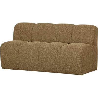 WOOOD mojo eetbankje met rugleuning 164 cm mojo - bouclé - geel/bruin WOOOD mojo eetbankje met rugleuning 164 cm mojo - bouclé - geel/bruin